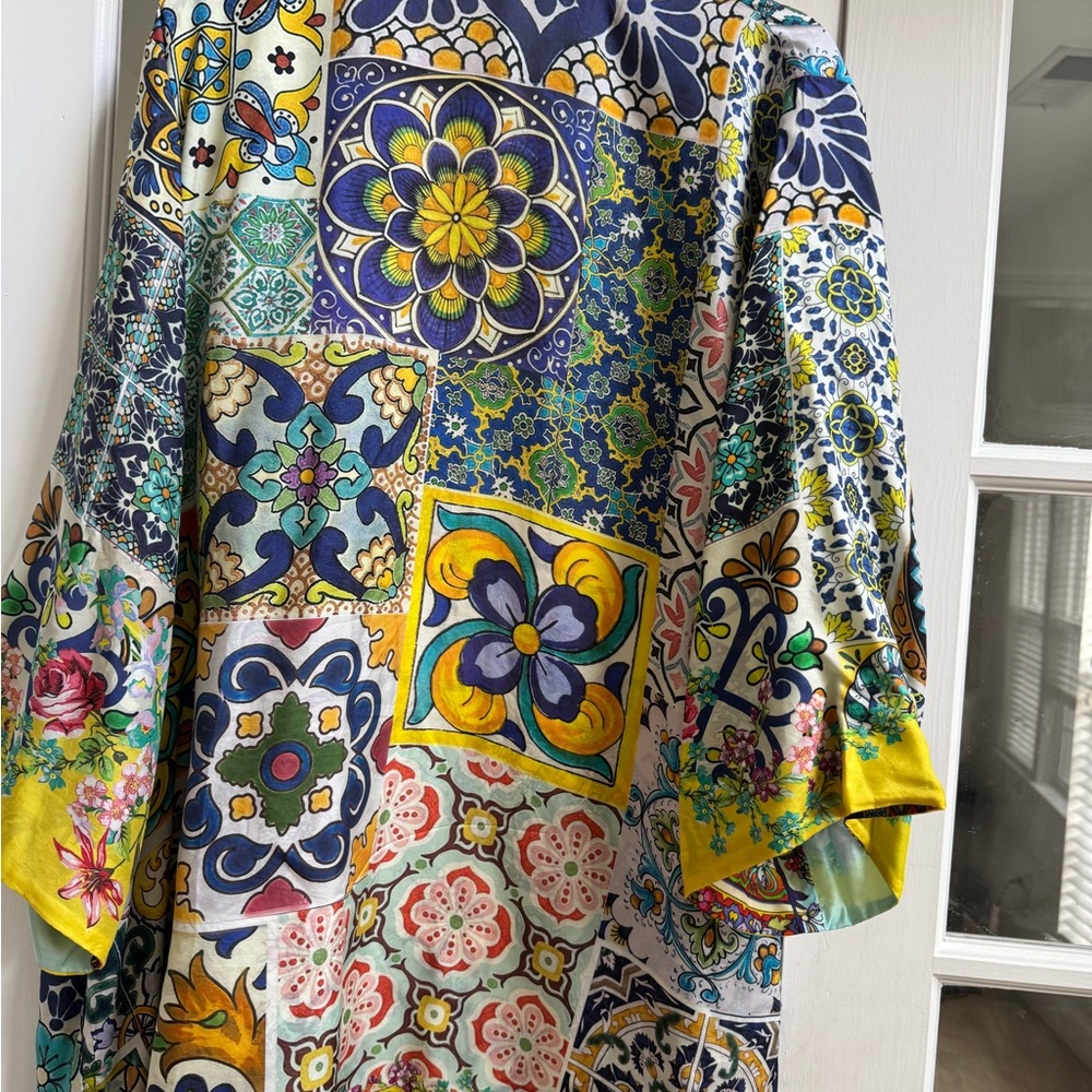 Johnny was silk reversible kimono XL - Picture 2 of 9